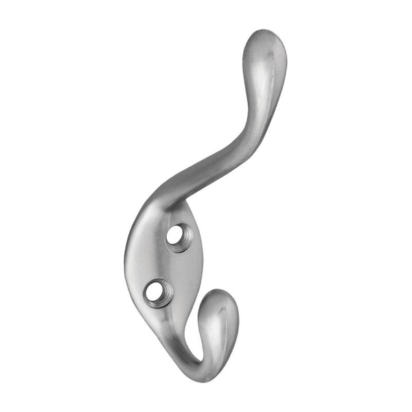 National Hardware National Hardware 4.59 in. L Satin Nickel Silver Zinc Heavy Duty Garment Hook 35 lb. cap. 1 pk N331-082 - main